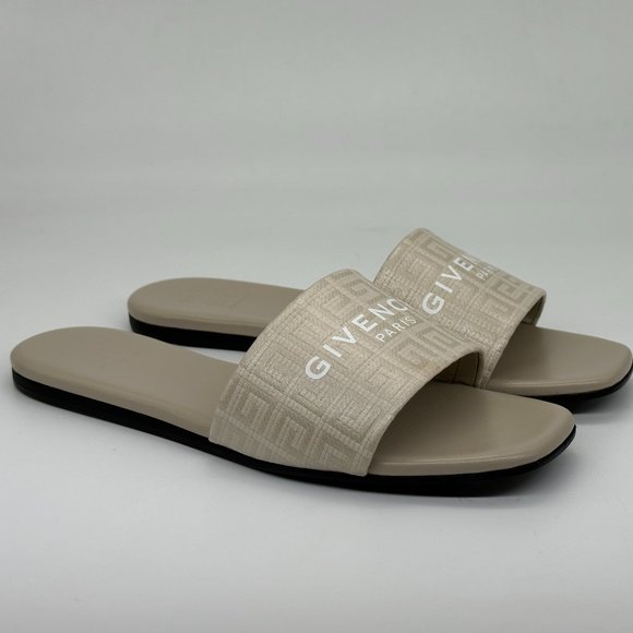 Givenchy Shoes Givenchy 4g Monogram Signature Logo Flat Sandals